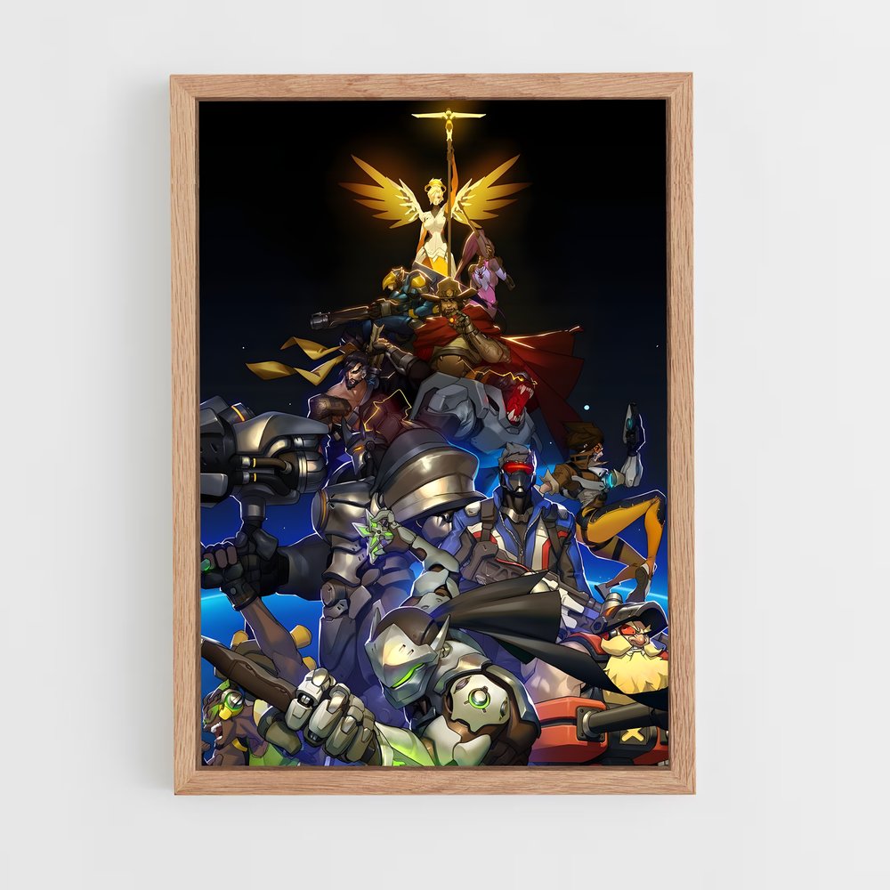 Poster Heroes of Overwatch (vue 4)