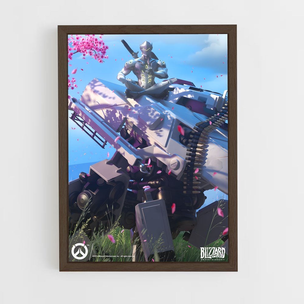 Poster Genji et Bastion Tranquillité – affiche Overwatch (vue 5)