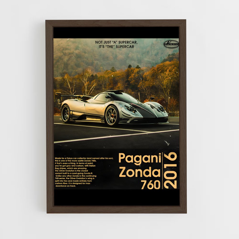Poster Pagani Zonda Élégance (vue 5)