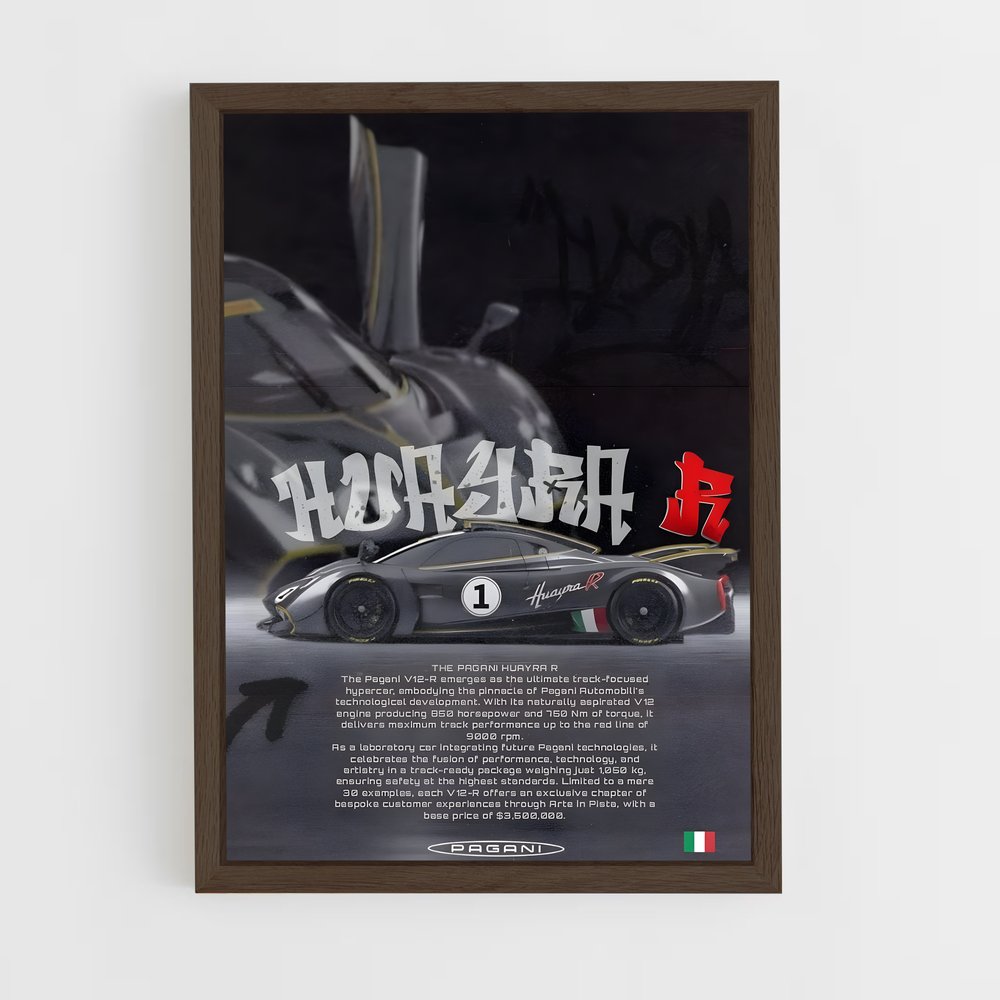 Poster Huayra Racing – affiche Pagani (vue 5)