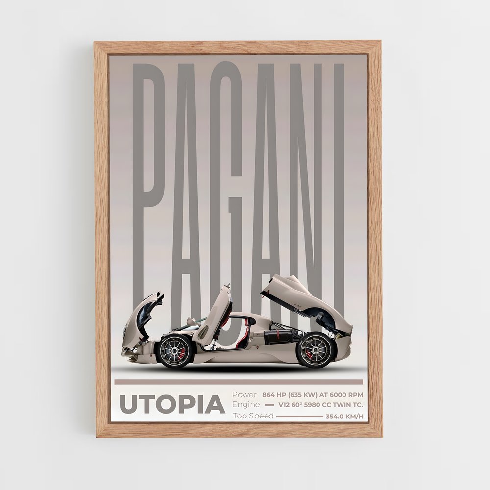 Poster Utopia Pagani (vue 4)