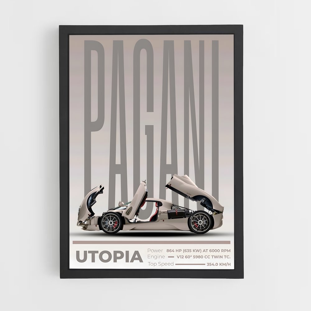 Poster Utopia Pagani (vue 2)