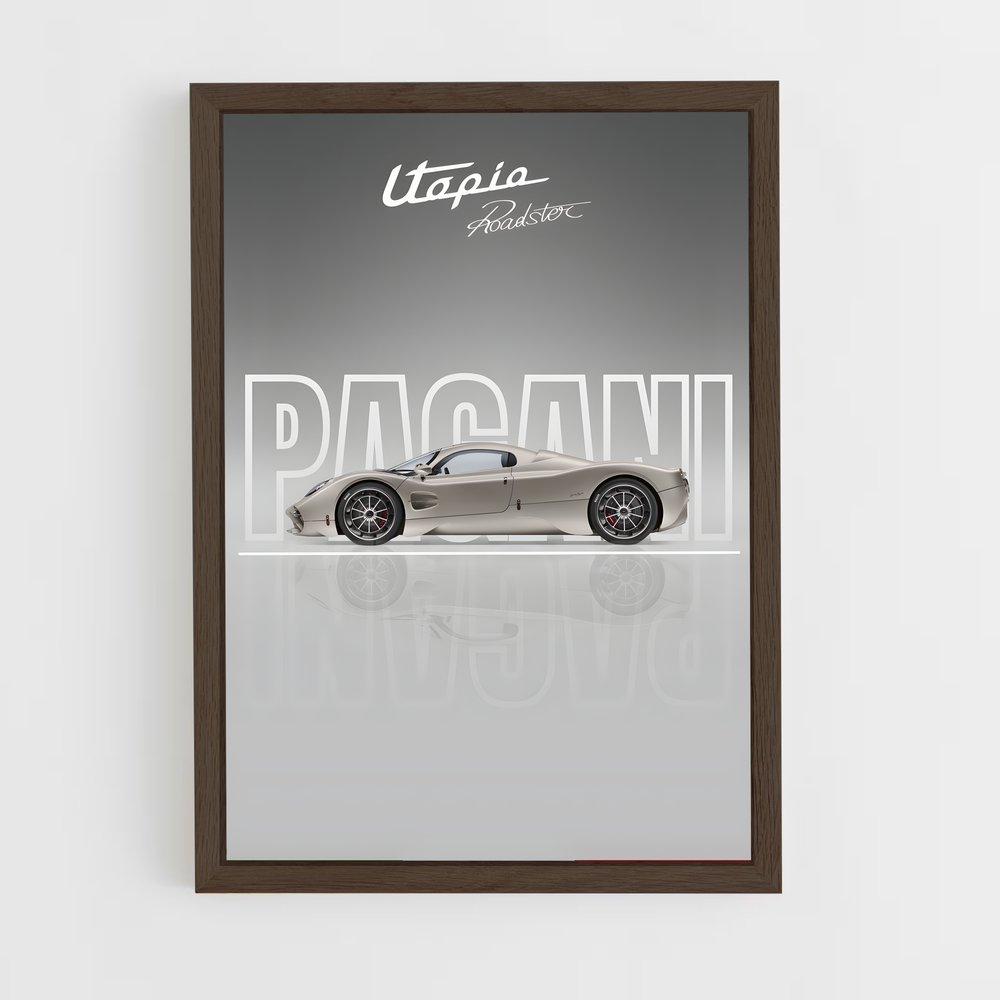 Poster Utopia Roadster – affiche Pagani (vue 5)