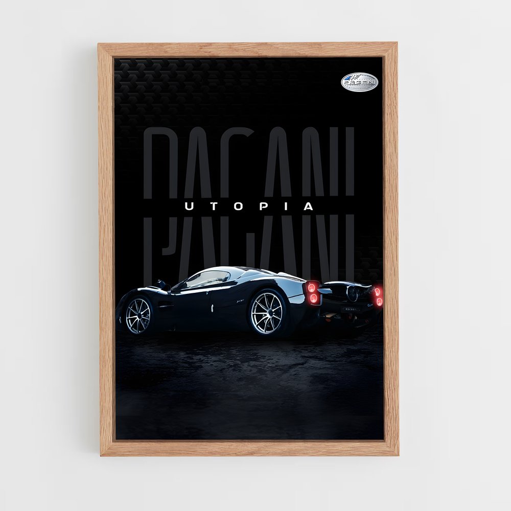 Poster Utopia Velocity – affiche Pagani (vue 4)