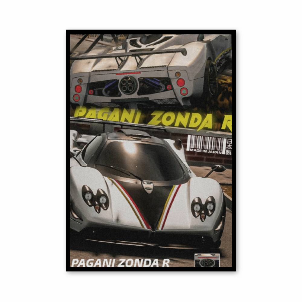 Poster Zonda Racing – affiche Pagani