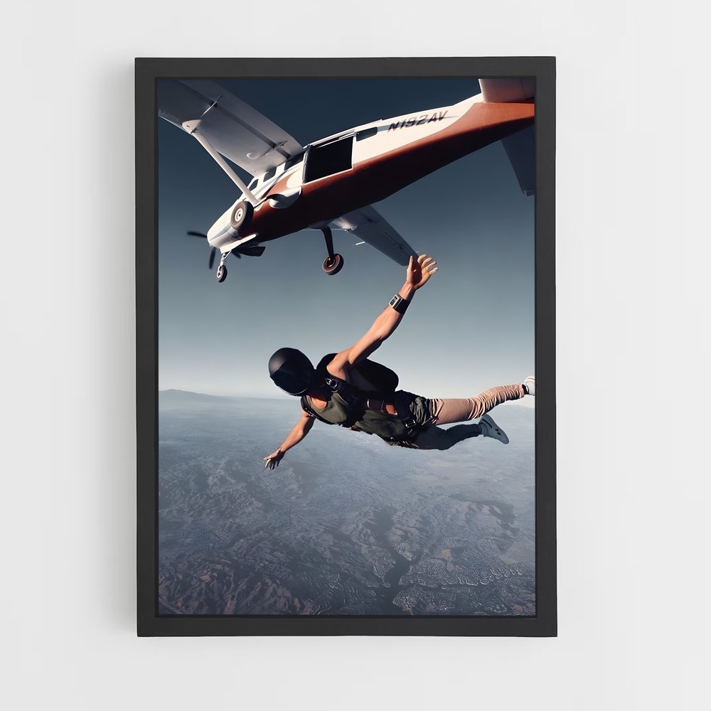 Poster Liberté Aérienne – affiche Parapente (vue 2)