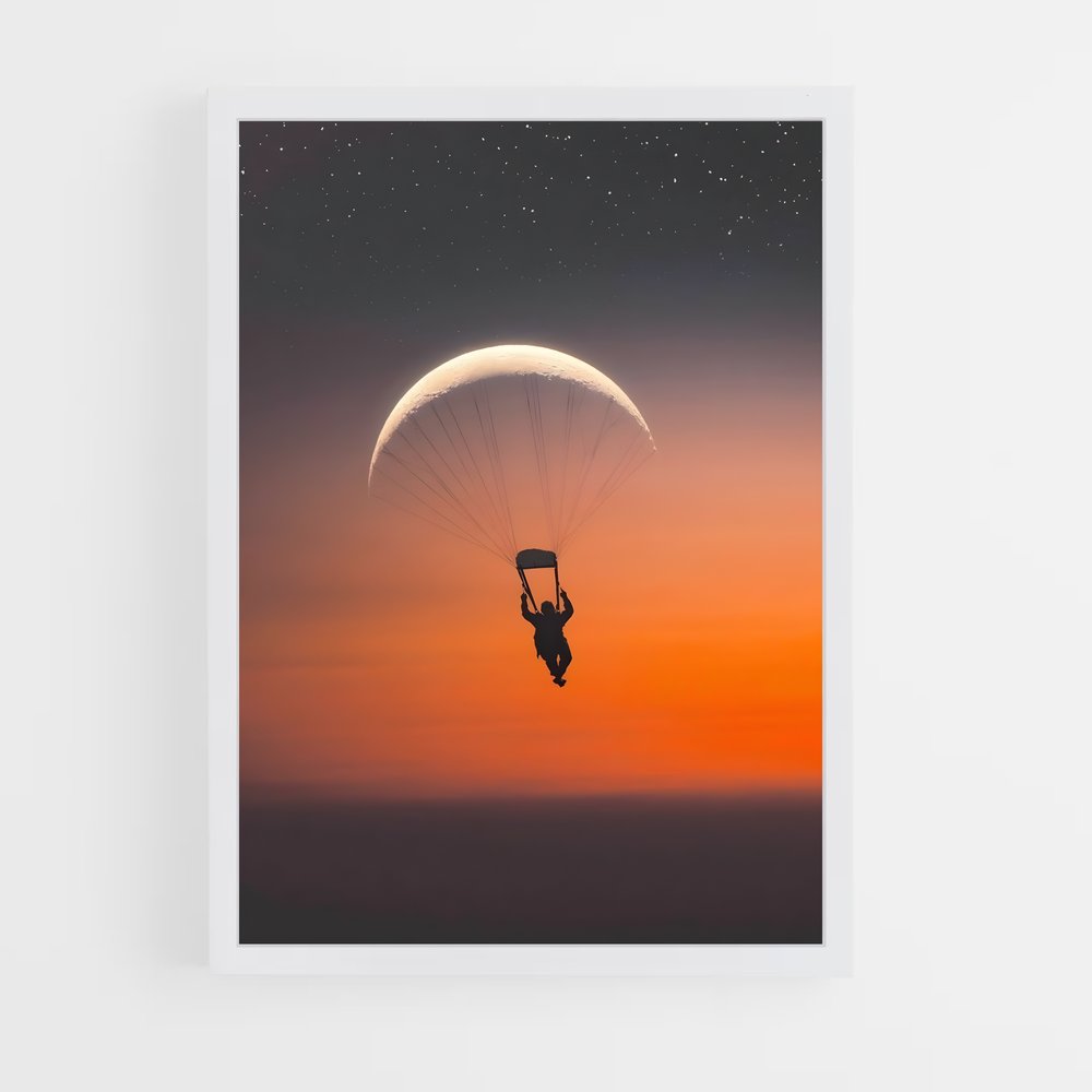 Poster Crépuscule Parapente (vue 3)