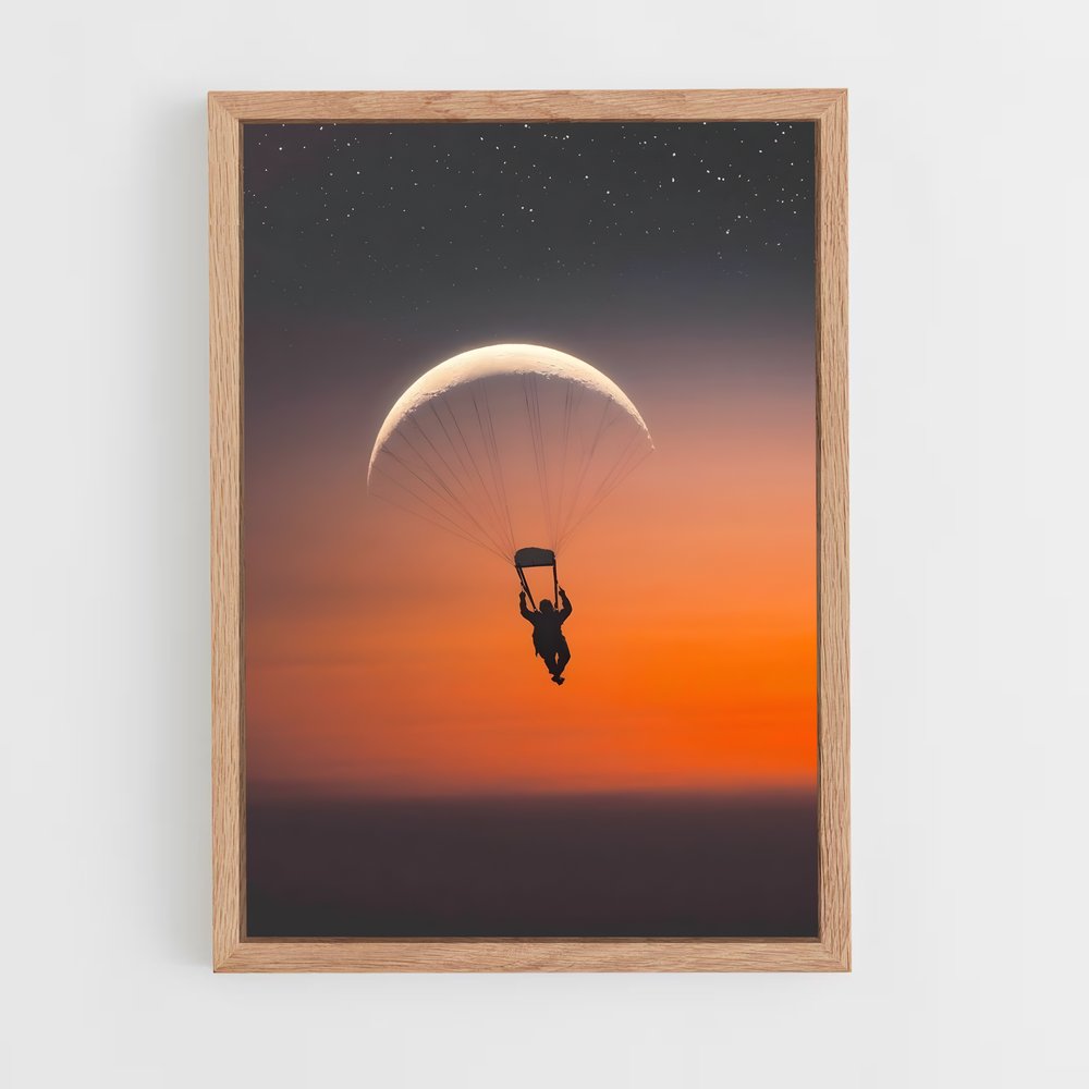 Poster Crépuscule Parapente (vue 4)