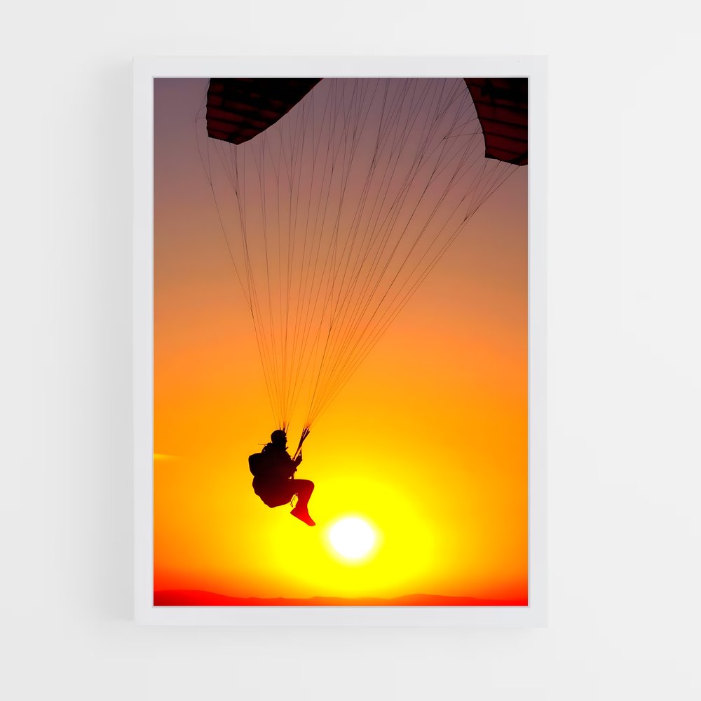 Poster Sunset Glide – affiche Parapente (vue 3)