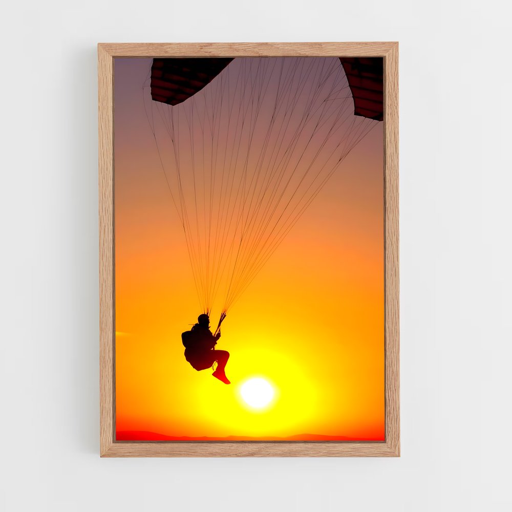 Poster Sunset Glide – affiche Parapente (vue 4)