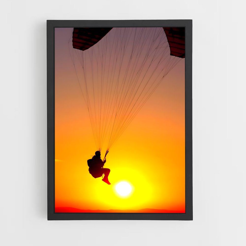 Poster Sunset Glide – affiche Parapente (vue 2)