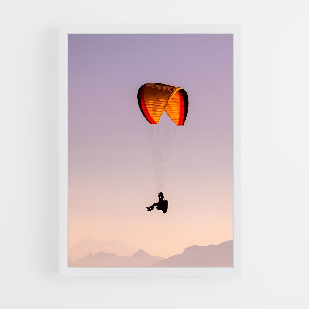 Poster Parapente au Crépuscule (vue 3)