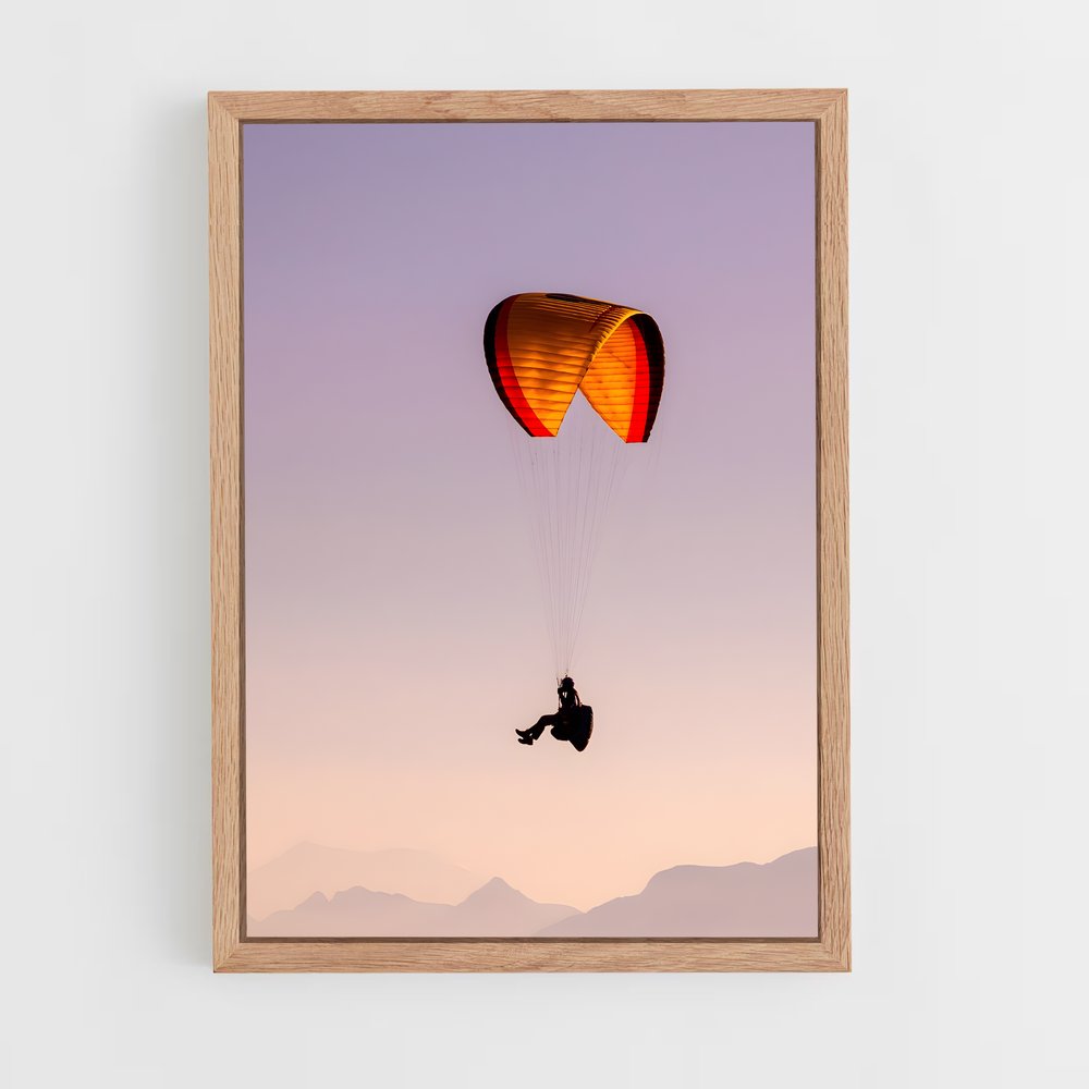 Poster Parapente au Crépuscule (vue 4)