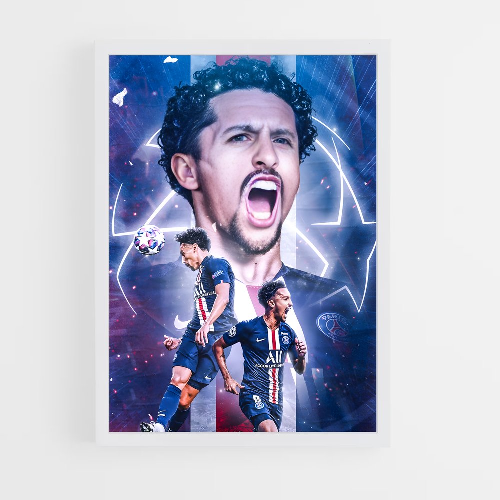 Poster Marquinhos – affiche Football (vue 3)