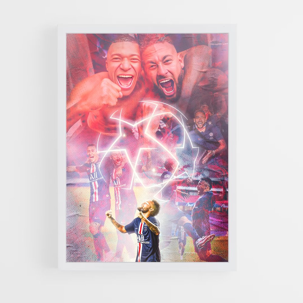Poster PSG Victoire – affiche Football (vue 3)