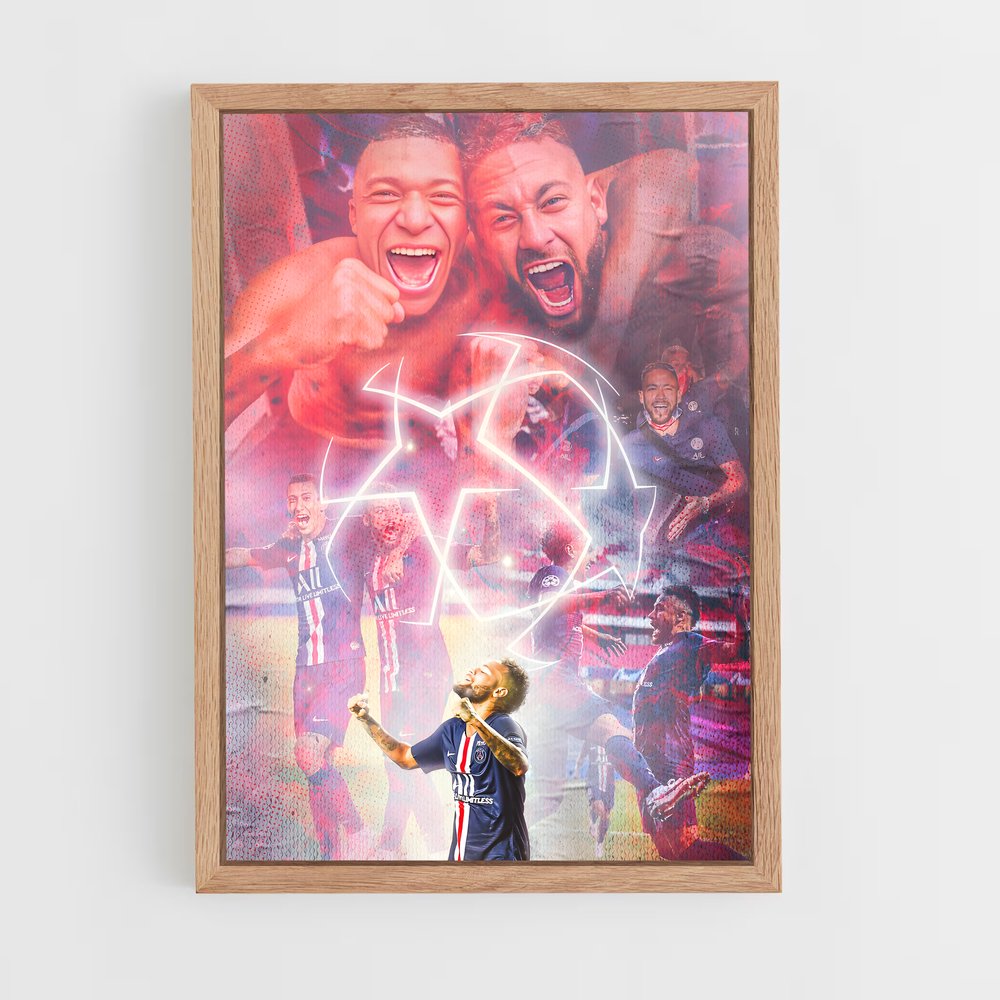 Poster PSG Victoire – affiche Football (vue 4)