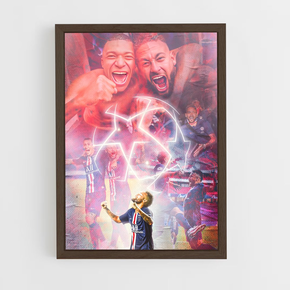 Poster PSG Victoire – affiche Football (vue 5)