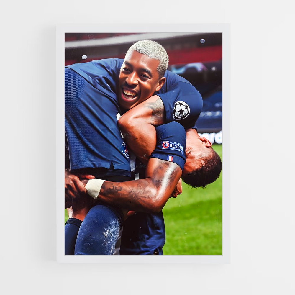 Poster PSG Célébration – affiche Football (vue 3)