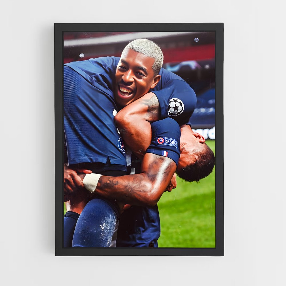 Poster PSG Célébration – affiche Football (vue 2)