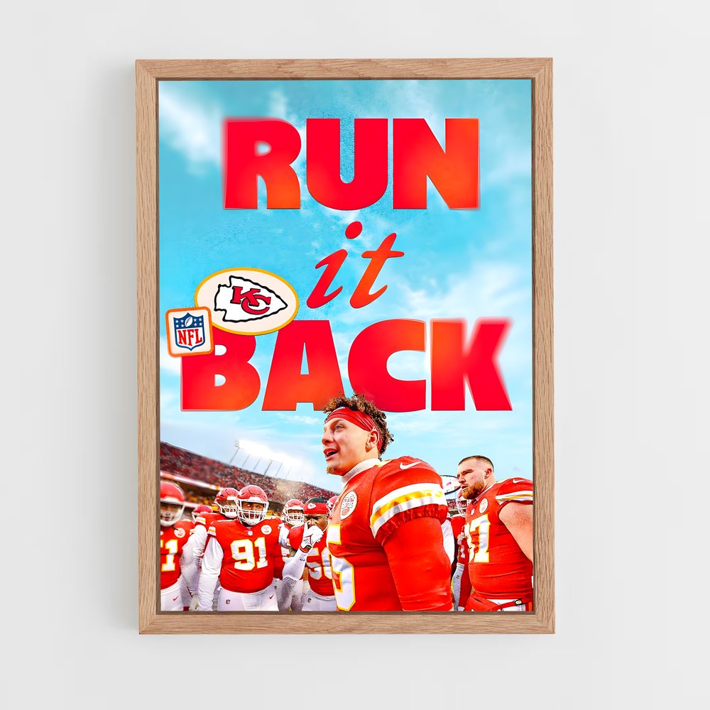 Poster Run It Back – affiche Football US (vue 4)