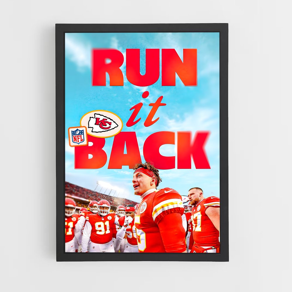 Poster Run It Back – affiche Football US (vue 2)
