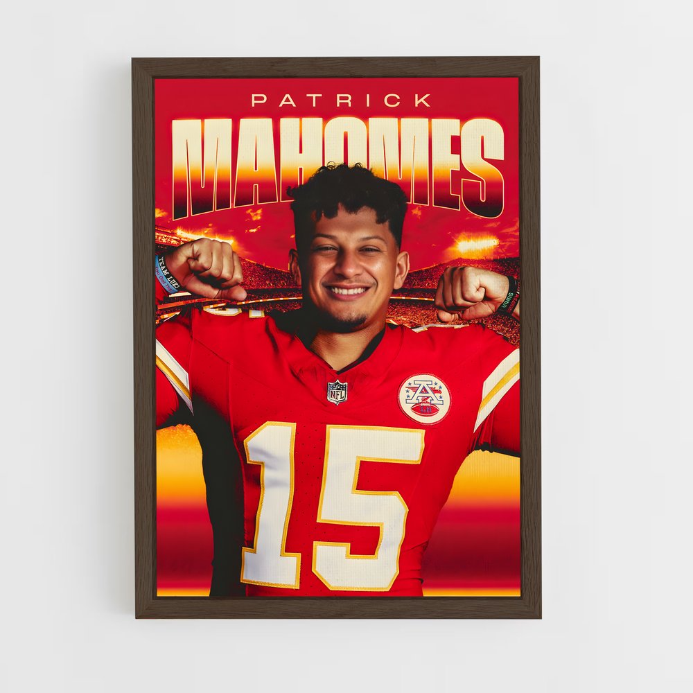 Poster Superstar Rouges – affiche Football US (vue 5)