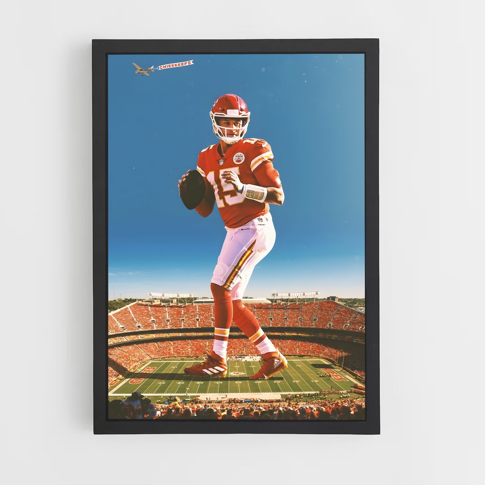 Poster Chef du Terrain – affiche Football US (vue 2)