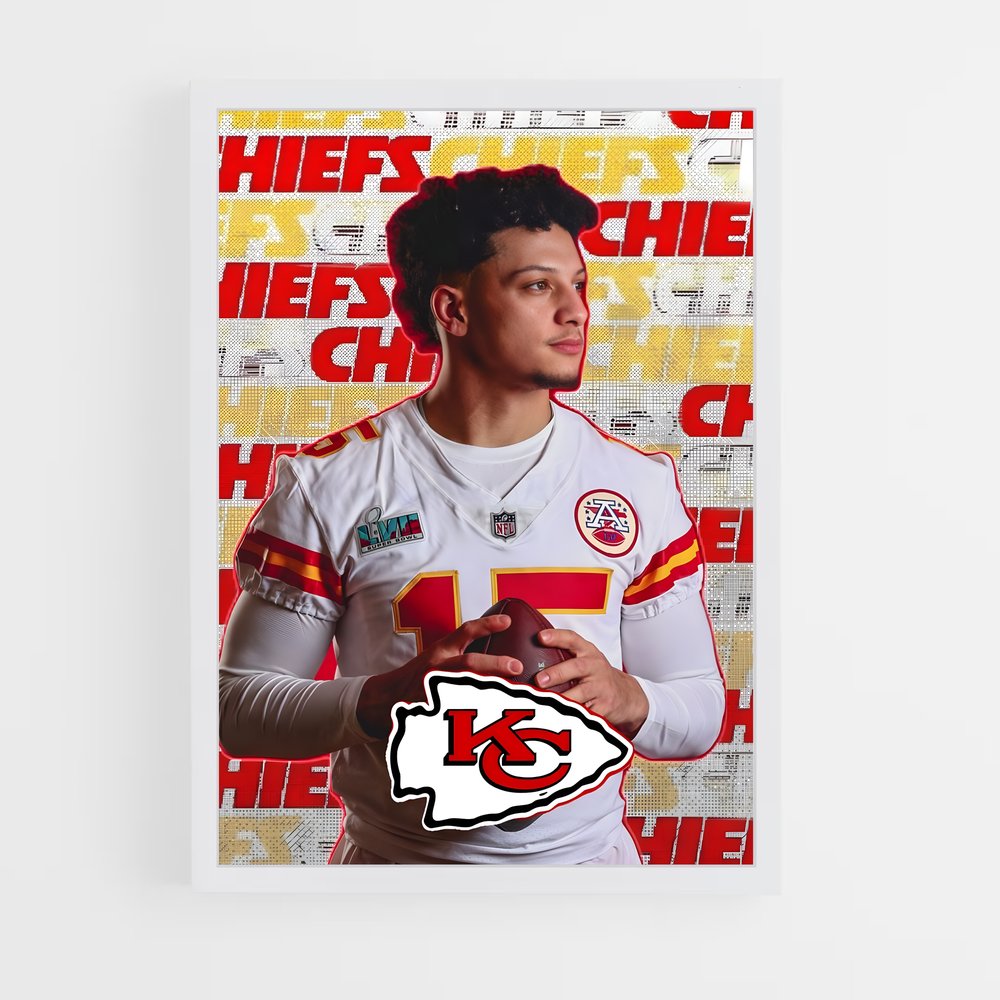 Poster Quarterback Chiefs – affiche Football US (vue 3)