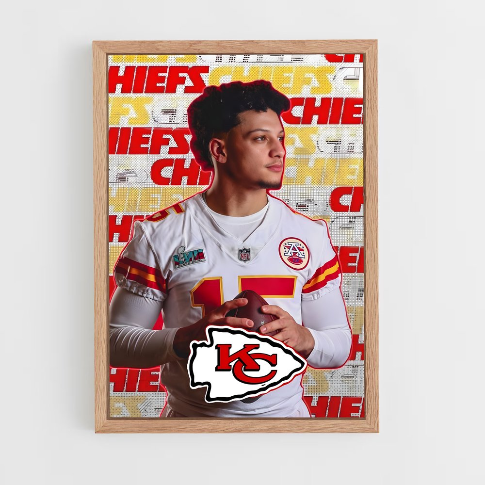 Poster Quarterback Chiefs – affiche Football US (vue 4)