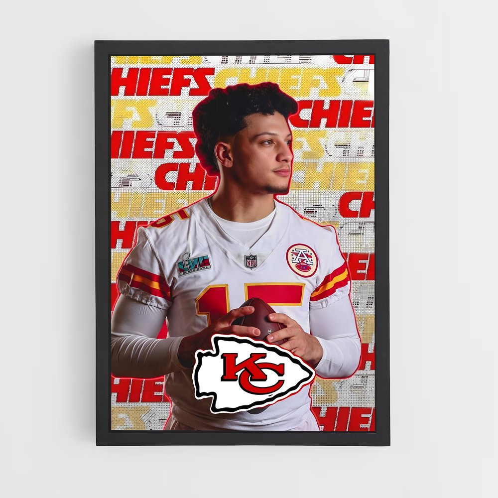 Poster Quarterback Chiefs – affiche Football US (vue 2)