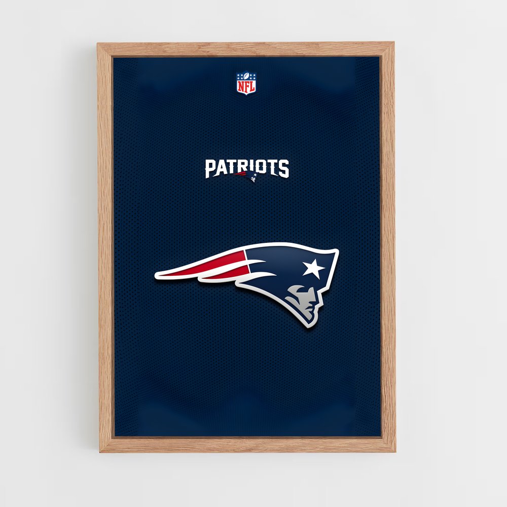 Poster NFL Patriots – affiche Football US (vue 4)