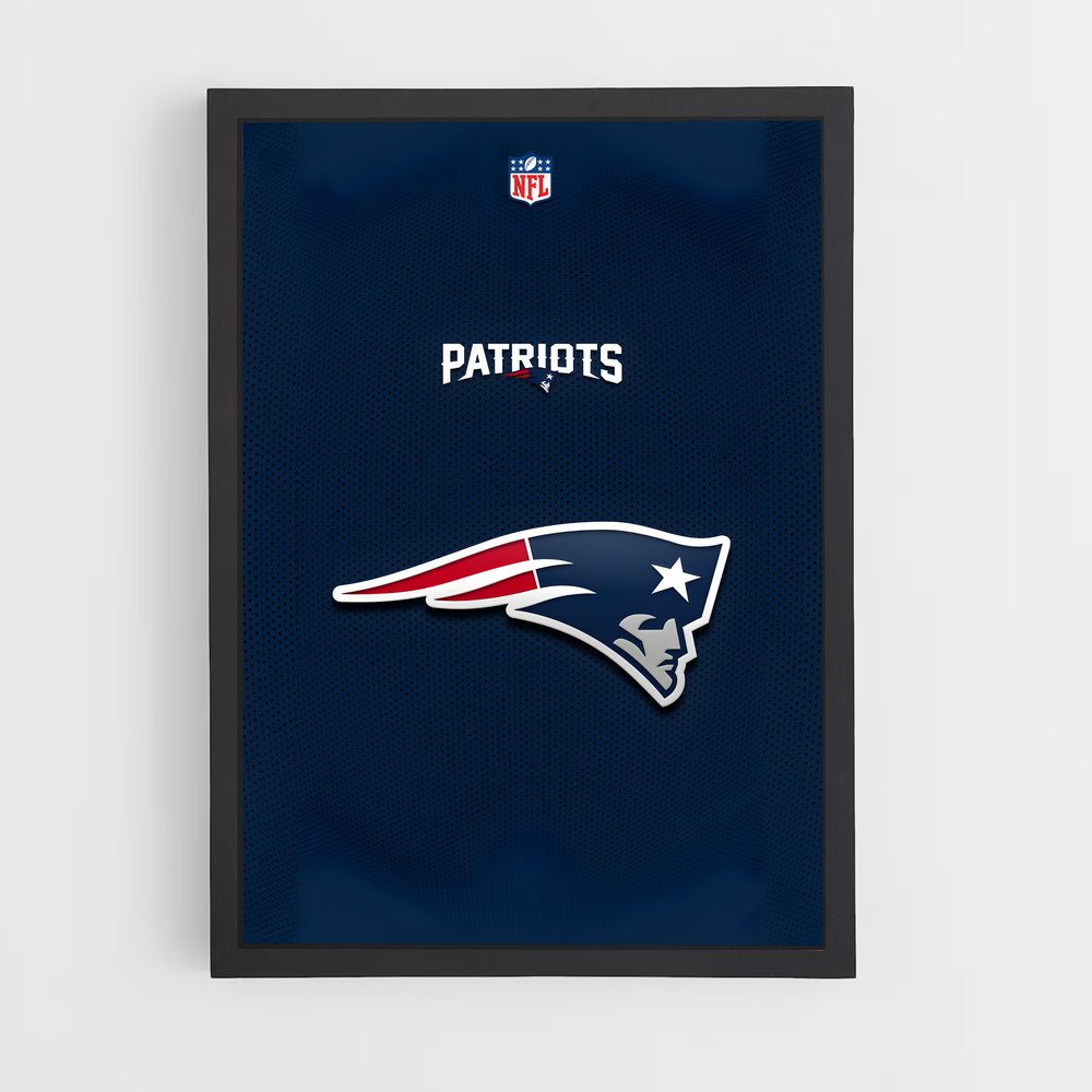 Poster NFL Patriots – affiche Football US (vue 2)
