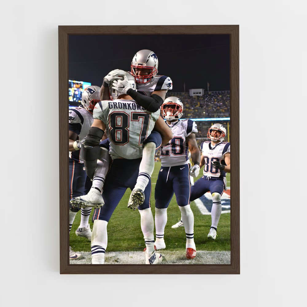 Poster New England Patriots Victoire – affiche Football US (vue 5)