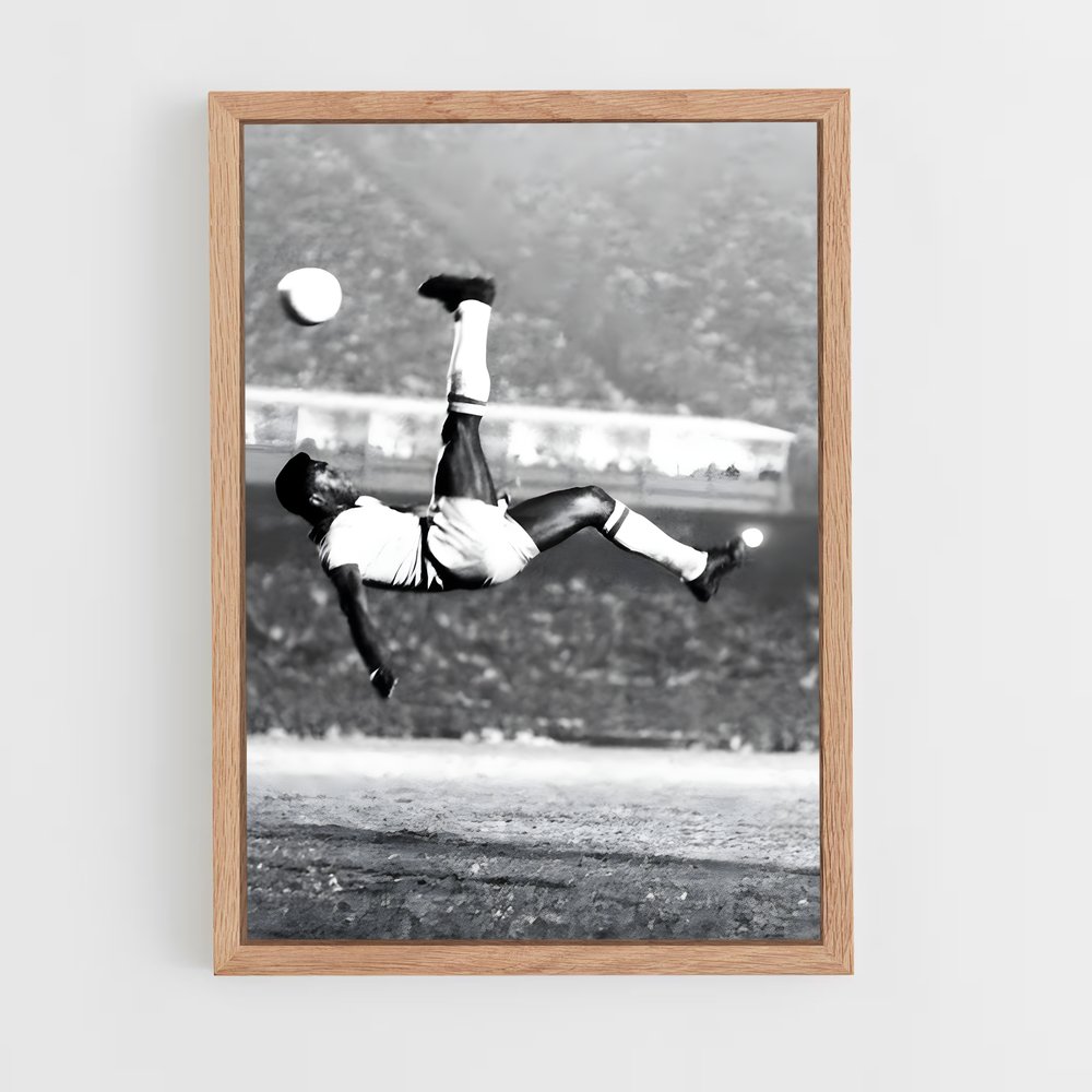 Poster Pelé Retournée Acrobatique – affiche Football (vue 4)