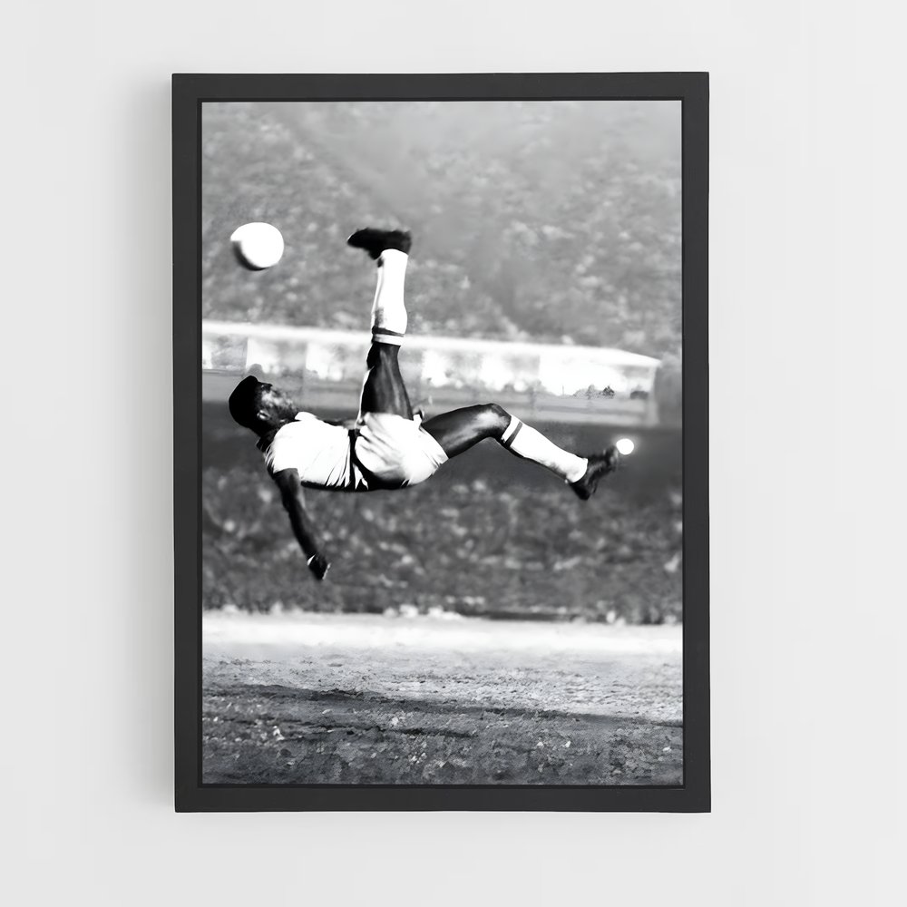 Poster Pelé Retournée Acrobatique – affiche Football (vue 2)