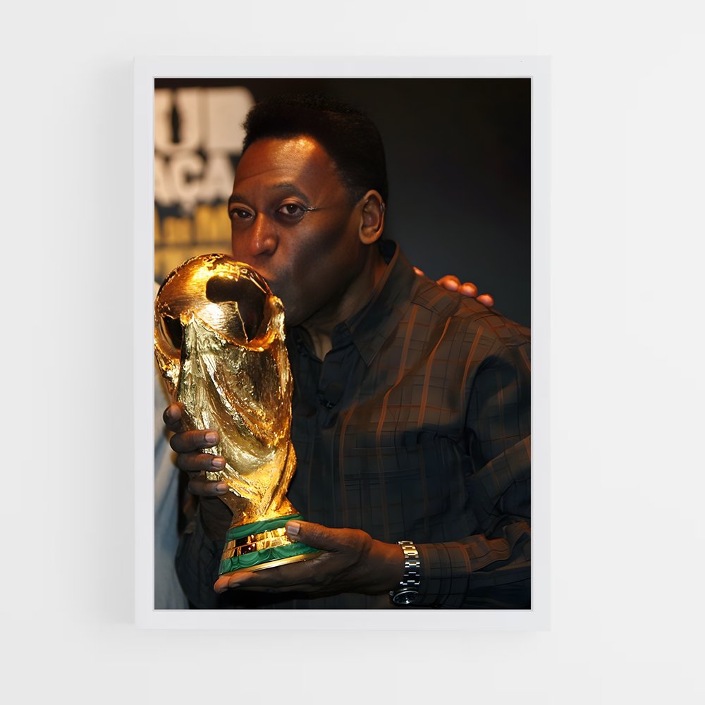 Poster Edson Arantes do Nascimento – affiche Football (vue 3)