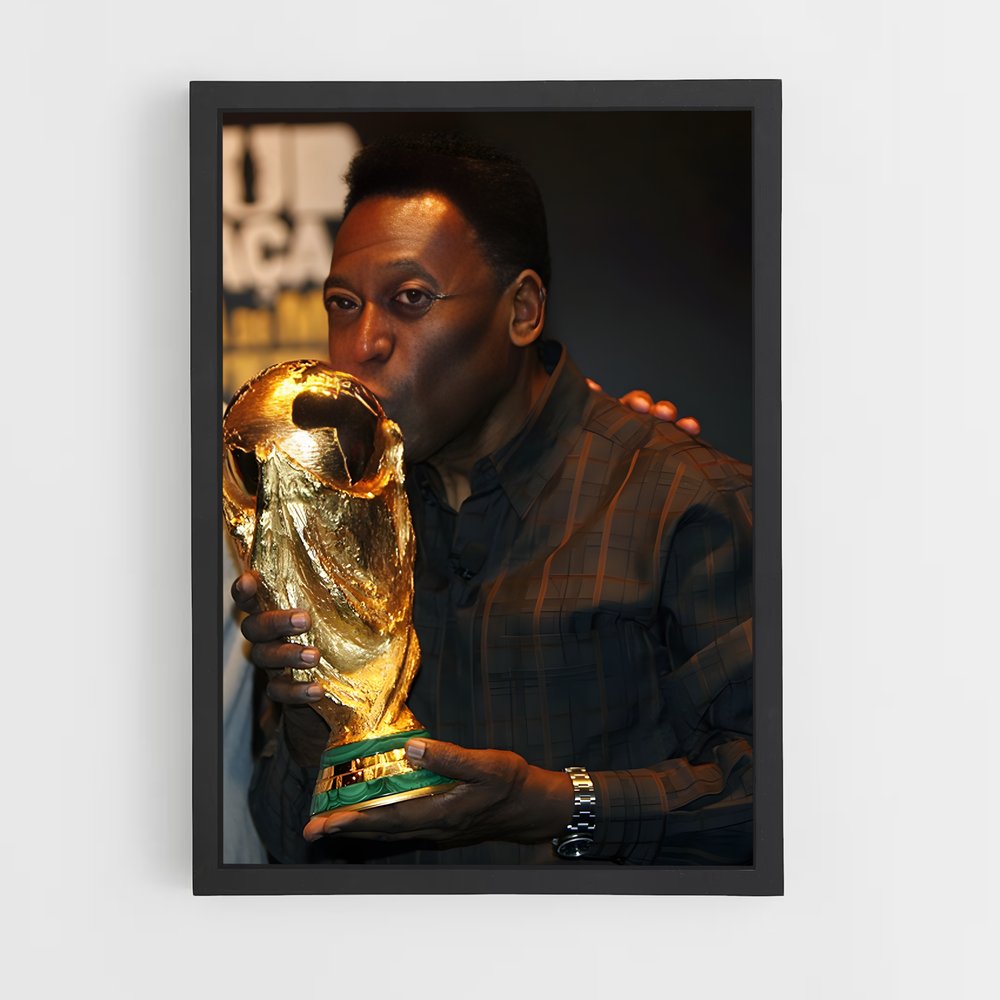 Poster Edson Arantes do Nascimento – affiche Football (vue 2)