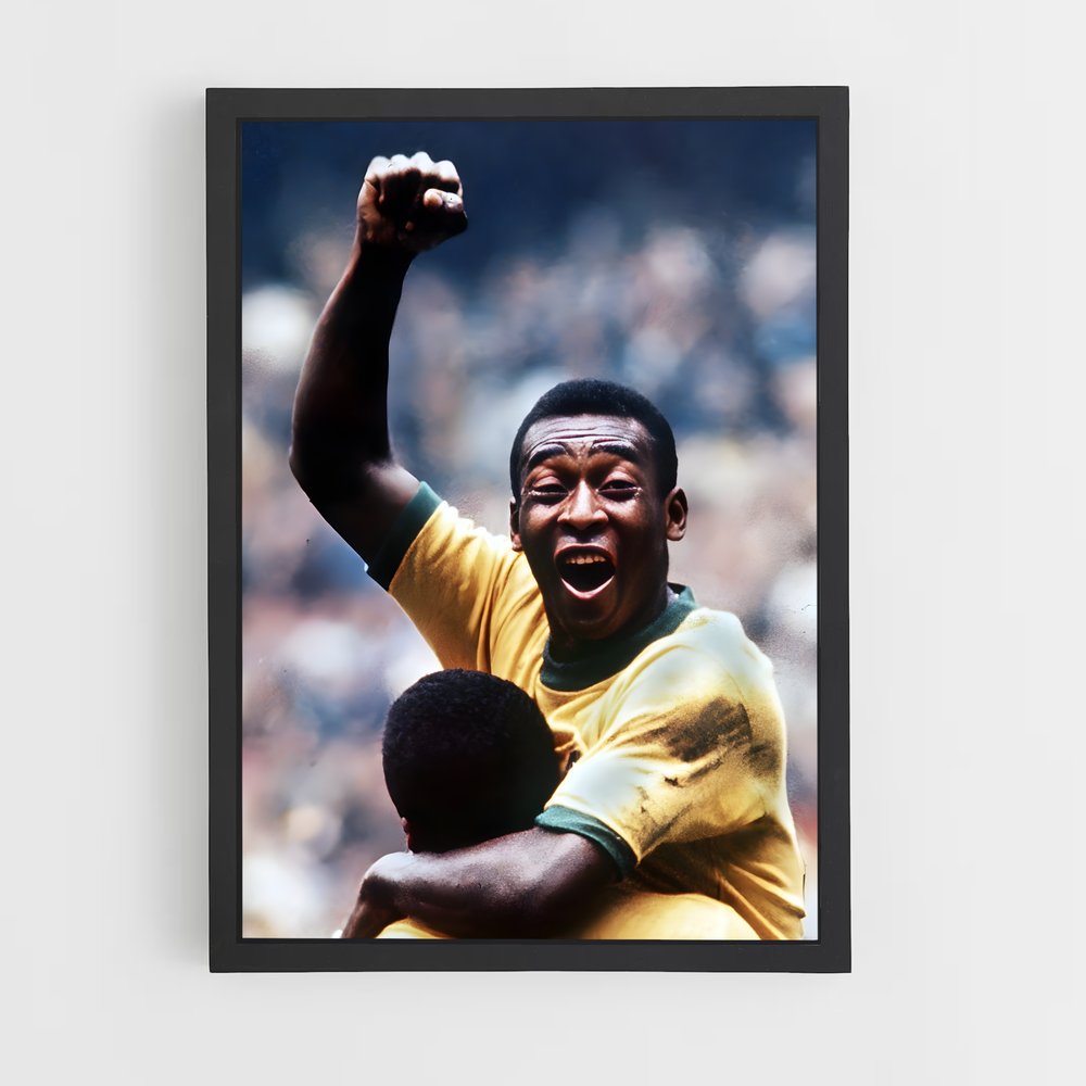 Poster Pelé Victoire – affiche Football (vue 2)