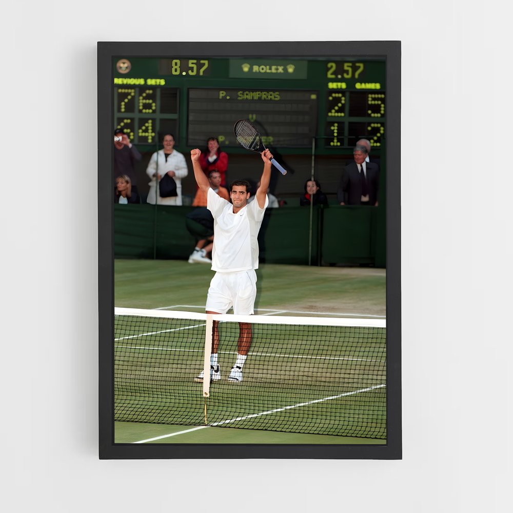 Poster Victoire Wimbledon – affiche Tennis (vue 2)