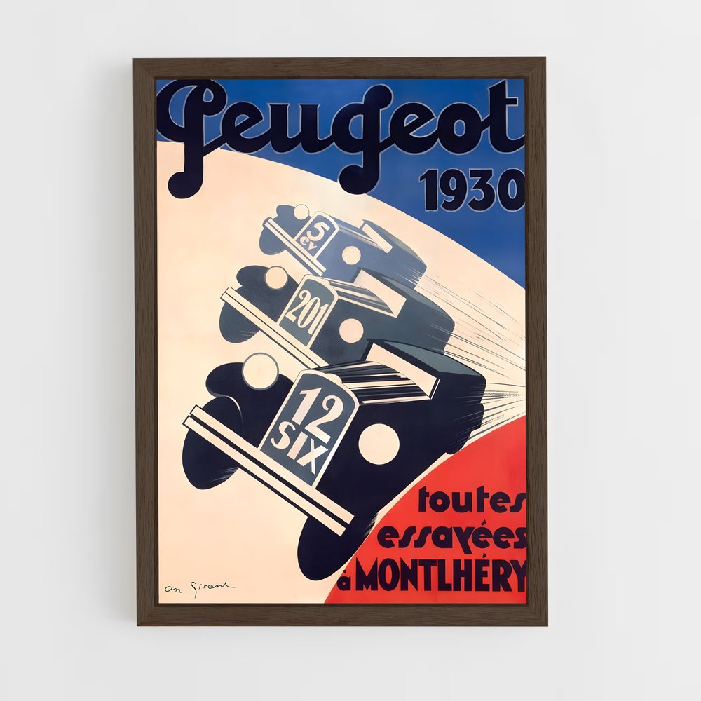 Poster Peugeot Vintage 1930 (vue 5)