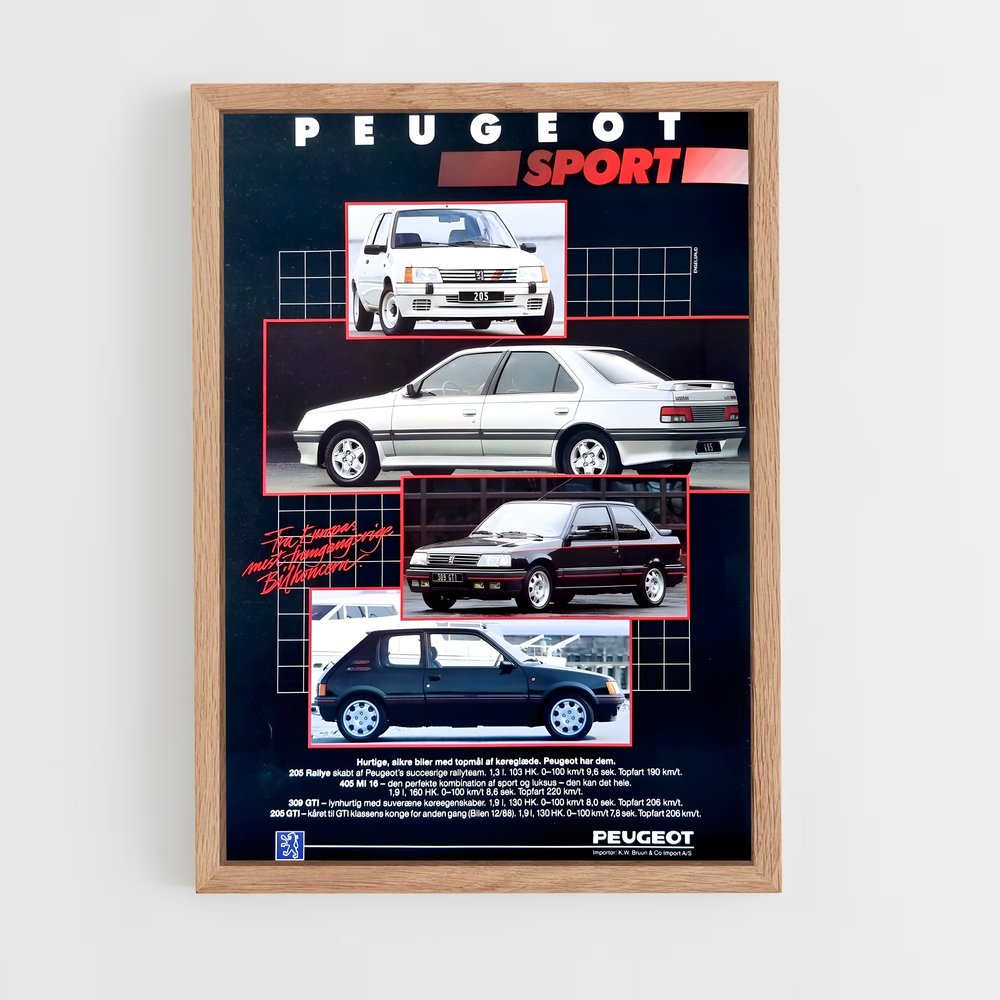 Poster Peugeot Sport Vintage (vue 4)