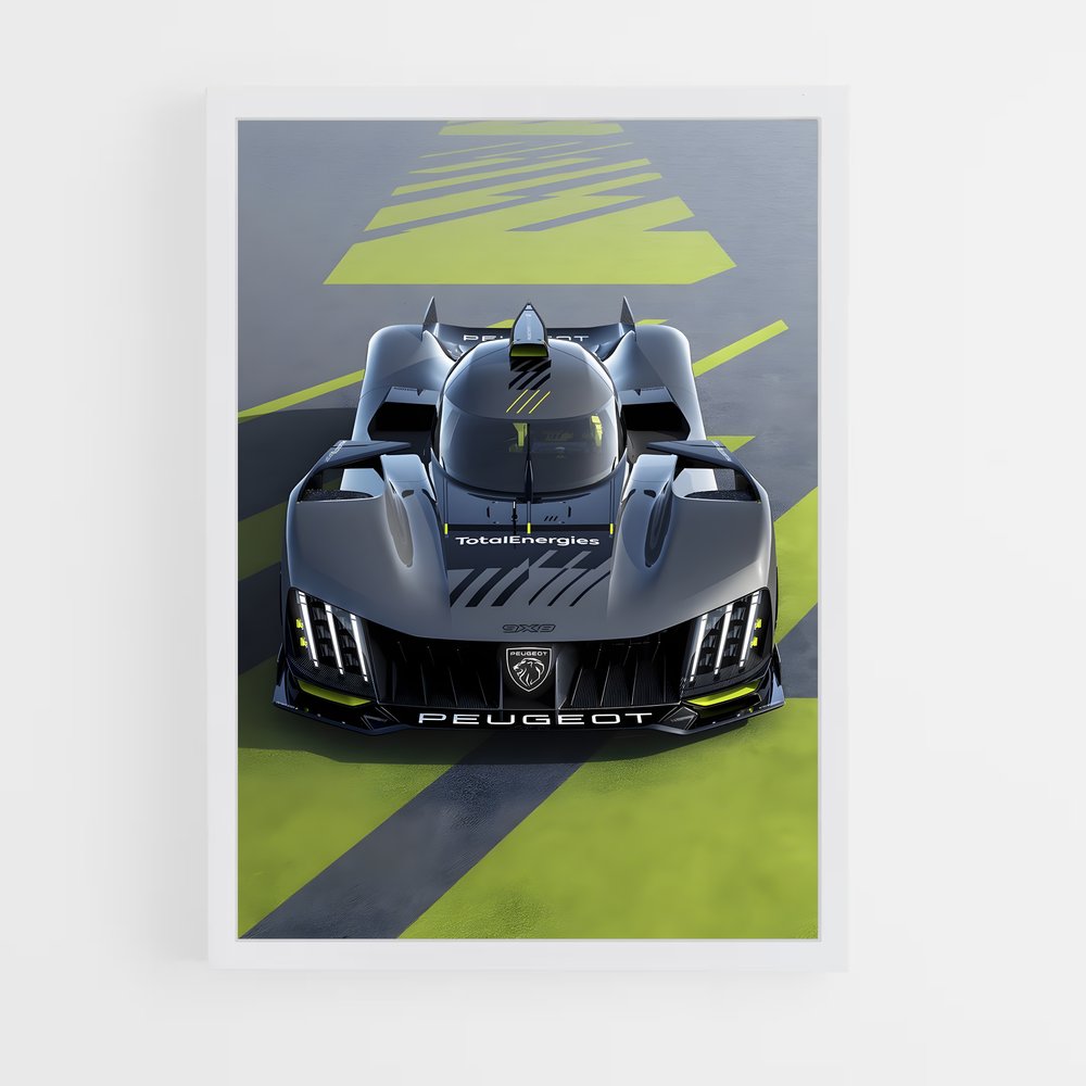 Poster Hypercar Peugeot (vue 3)