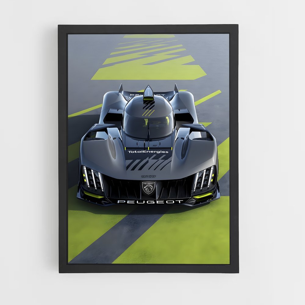 Poster Hypercar Peugeot (vue 2)