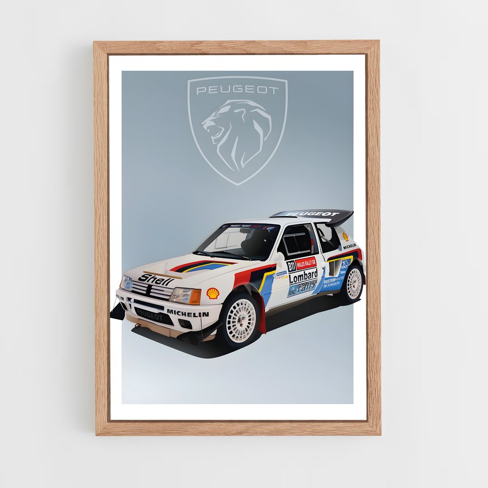 Poster Légende Rallye – affiche Peugeot (vue 4)