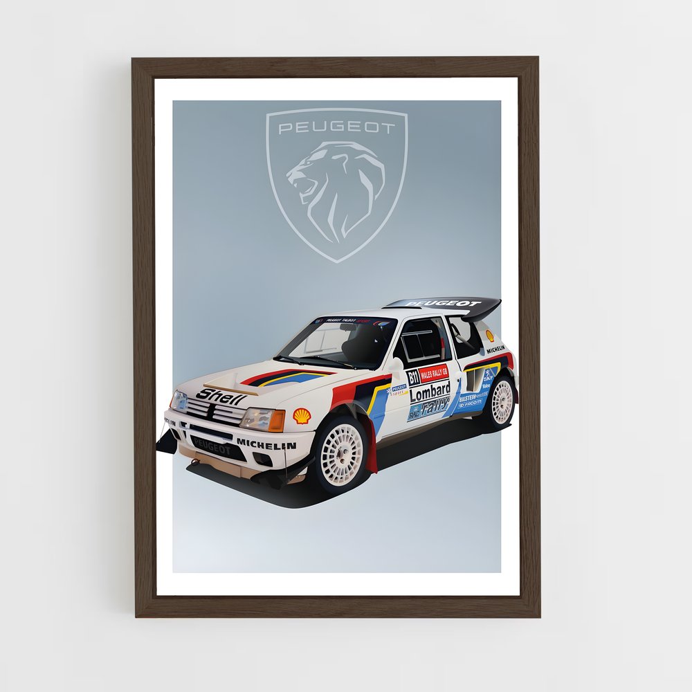 Poster Légende Rallye – affiche Peugeot (vue 5)