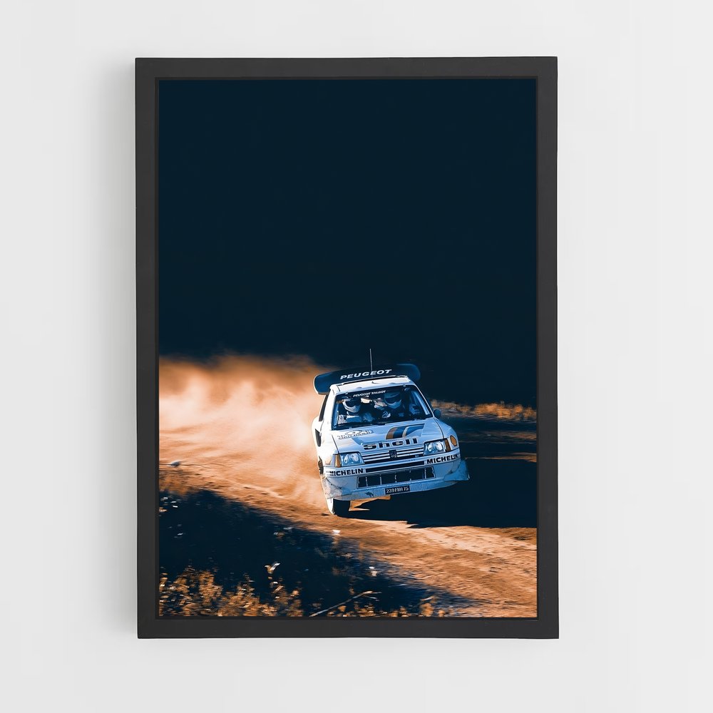 Poster Rallye Légendaire – affiche Peugeot (vue 2)