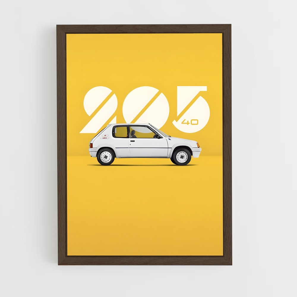 Poster Peugeot 205 Vintage (vue 5)