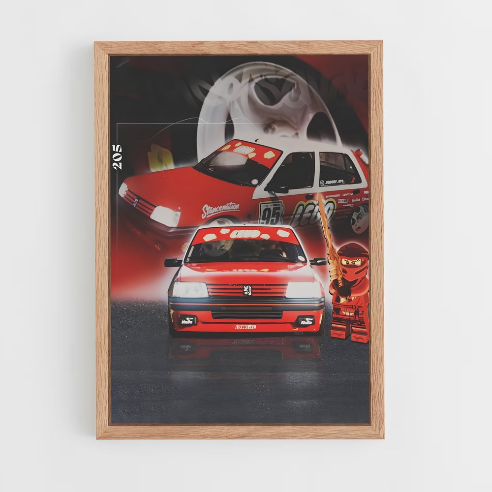Poster Légende 205 – affiche Peugeot (vue 4)