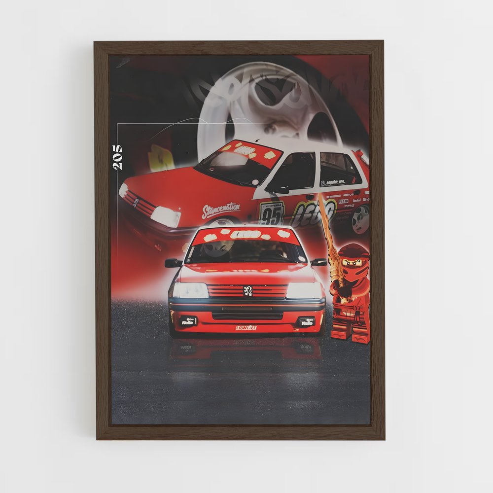 Poster Légende 205 – affiche Peugeot (vue 5)