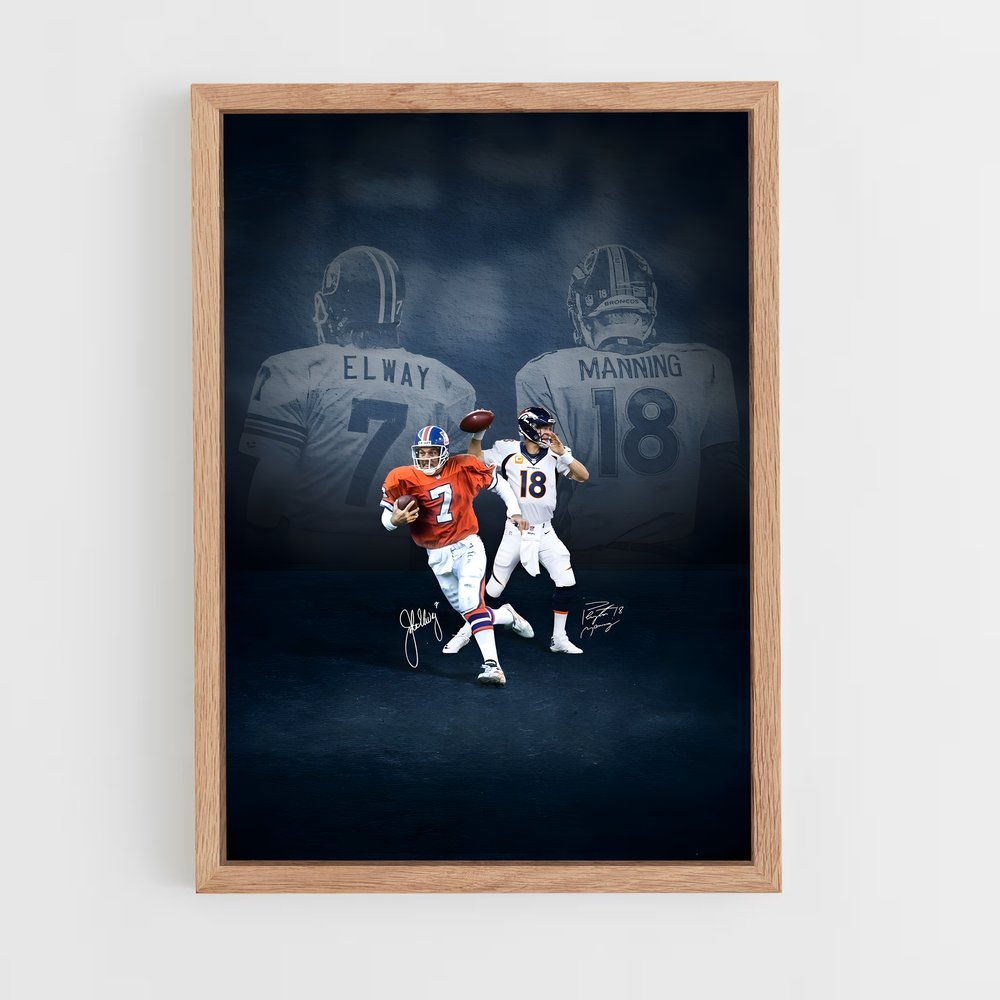 Poster Légendes du Football Américain – affiche Football US (vue 4)